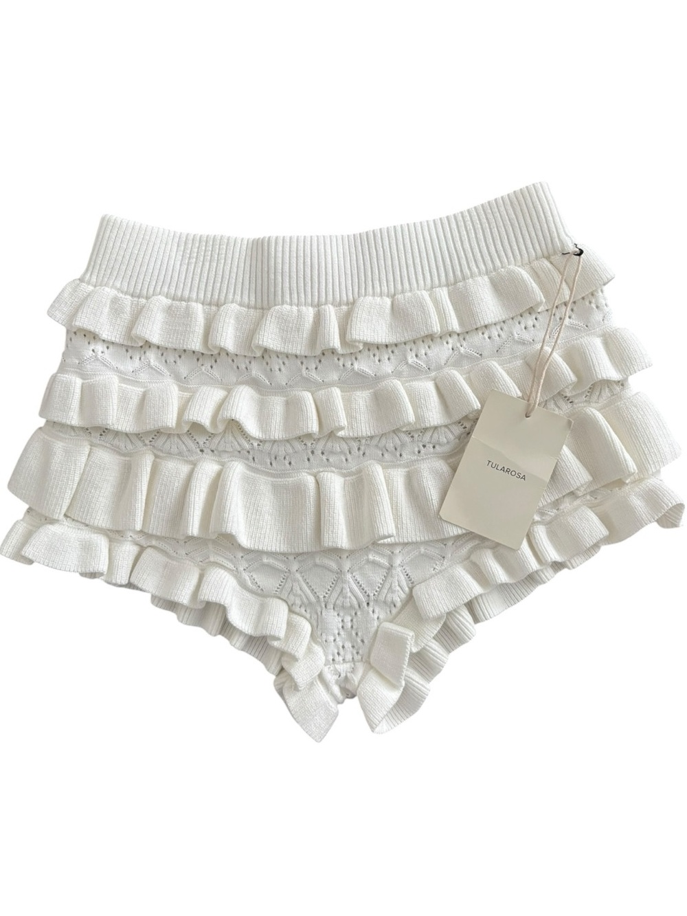 Tularosa Tatiana Pointelle Knit Bloomer Shorts - Picture 2 of 4